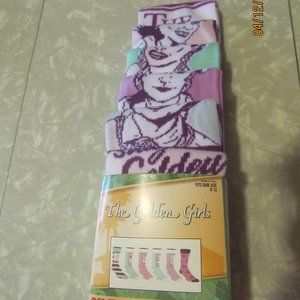 6 Pair Men's Golden Girl Casual Crew Socks, NIP